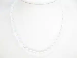 0,8cm stone beads necklace opalite