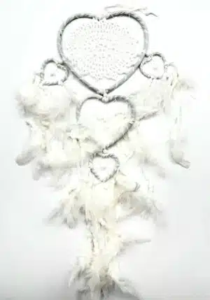 17cm Heart Crocheted Dreamcatcher - 1 + 2