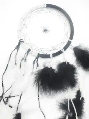 25 cm Dream Catcher - Black & White