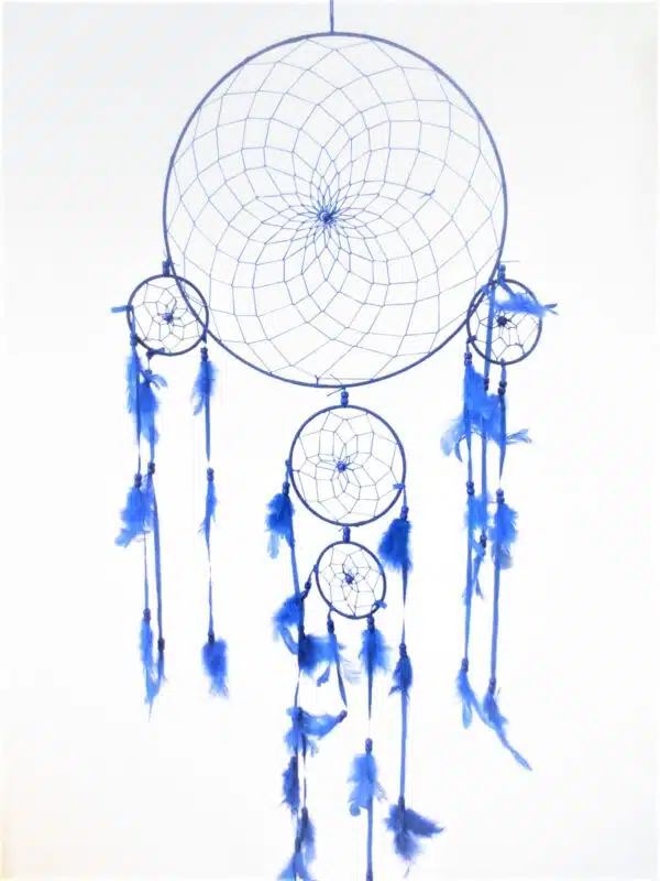 33cm Dreamcatcher 1+4 blue