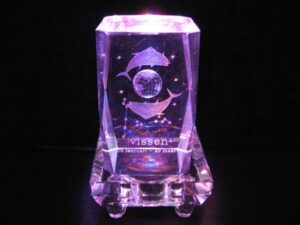 3D laserblok horoscope Fish