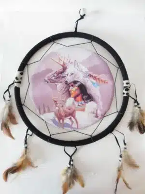 40cm Dreamcatcher Indian and deer