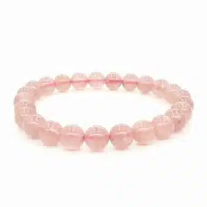 6mm Gemstone Bracelet without Gift Box - Strawberry Quartz