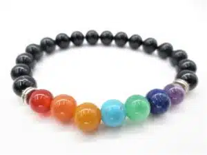 7 chakra 0,8cm gemstone bracelace Onyx