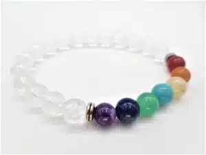 7 chakra 0,8cm gemstone bracelace rock crystal