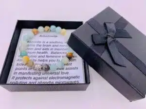 8mm Buddha Bracelet with Gift Box - Amazonite