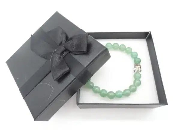 8mm Buddha Bracelet with Gift Box - Aventurine