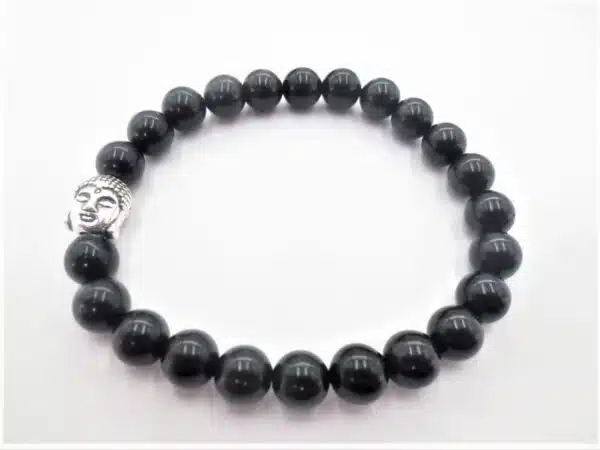 8mm Buddha Bracelet with Gift Box - Black Tourmaline