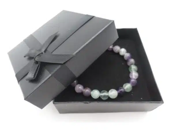 8mm Buddha Bracelet with Gift Box - Fluorite