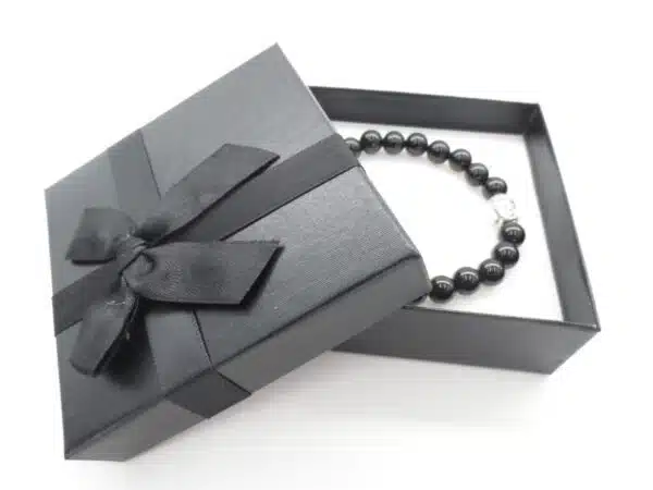 8mm Buddha Bracelet with Gift Box - Onyx