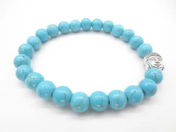 8mm Buddha Bracelet with Gift Box - Turquoise