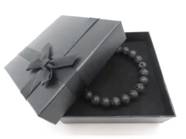 8mm Gemstone Bracelet with Gift Box - Lave Stone