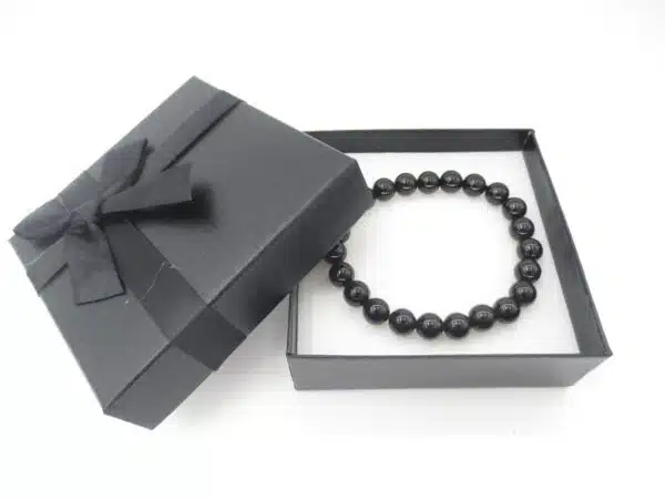 8mm Gemstone Bracelet with Gift Box - Onyx