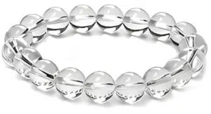 8mm Gemstone Bracelet with Gift Box - Rock Crystal