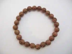 8mm Gemstone Bracelet without Gift Box - Gold Sandstone