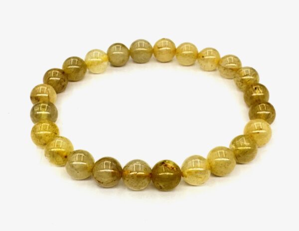 8mm Gemstone Bracelet without Gift Box - Golden Hair Quartz