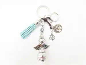 Angel 'luck' keychain turquoise