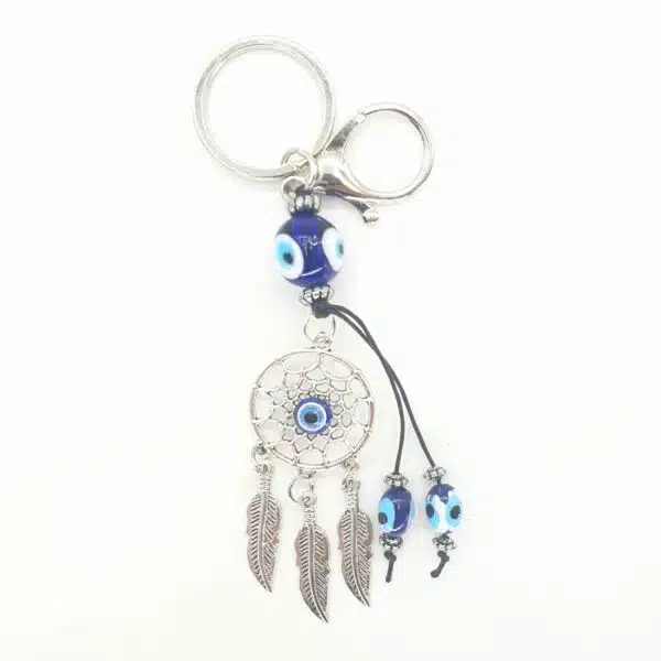 Blue Evil Eye Keychain Dreamcatcher Set of 6