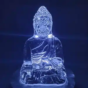 Crystal glass buddha Varadamudra