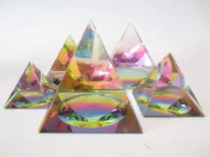 Crystal pyramide colored 7x7