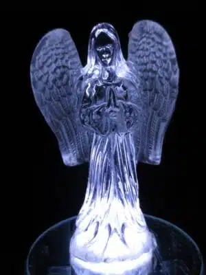 Crystal statue angel praying