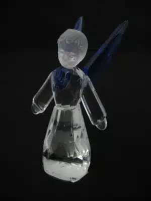 Crystal statue angel praying