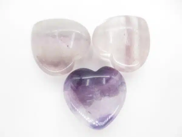 Fluorite Heart Pendant with gift bag