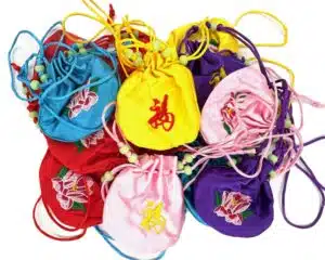 'FU' Lucky Lotus Jewellery Pouch (12 pieces)