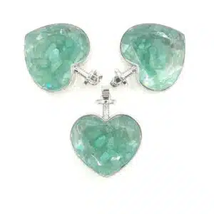 Gemstone Heart Pendant - Aventurine