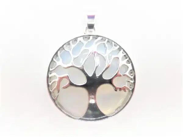 Gemstone Tree of Life Pendant - Opalite