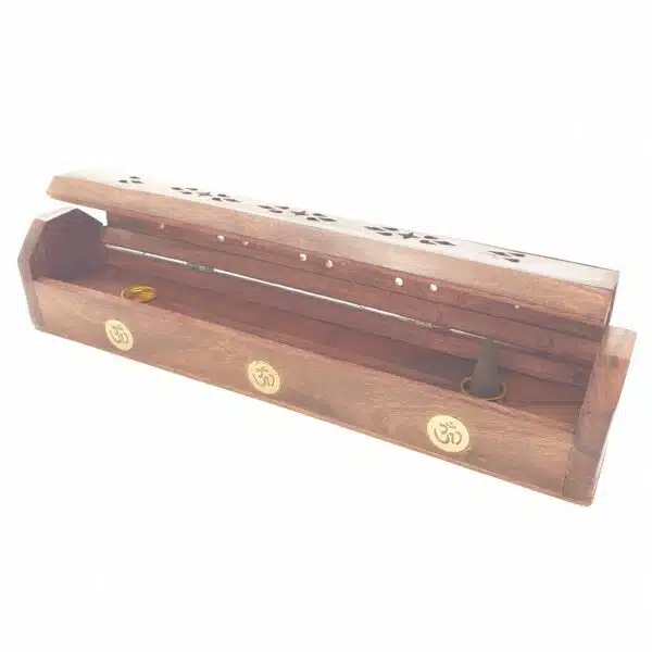 Incense box luxury wood OM (2 pieces)