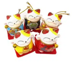 Japanese Lucky Cat Set of 5 (I)