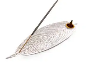 Leaf of Life Incense Holder - White