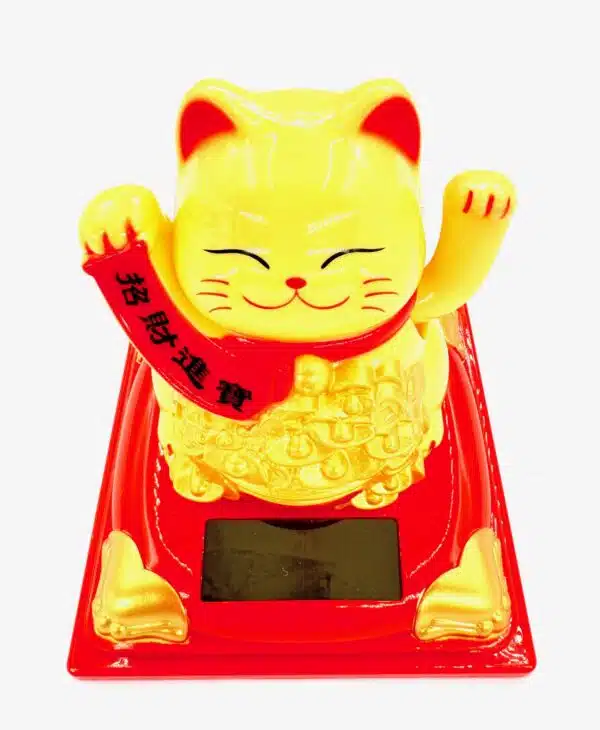 Lucky Cat Solar Light - Yellow (II)