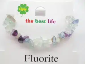 Thin gemstone bracelets Fluorite (12pcs)