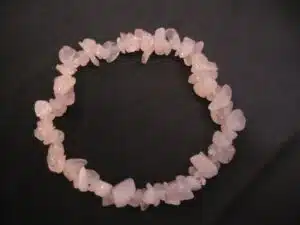 Thin gemstone bracelets Rose Quartz (12 pcs)