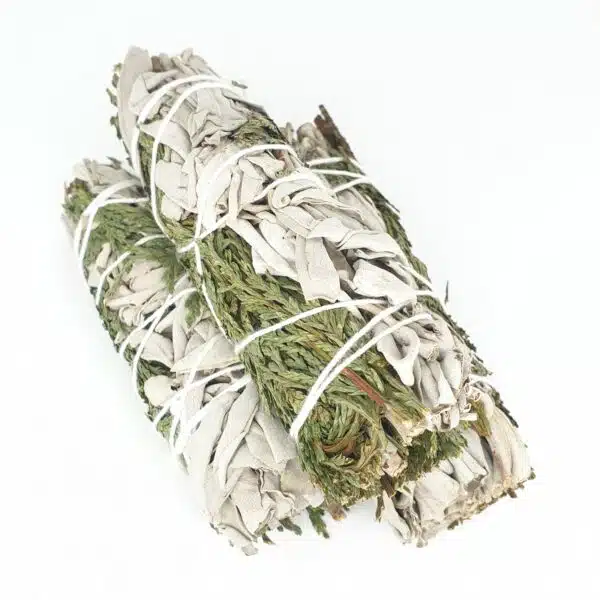 White Sage & Cedar Smudge Stick 12cm (3 x 20-25g)