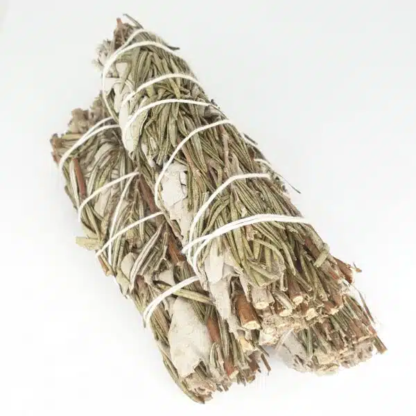 White Sage & Rosemary Smudge Stick 12cm (3 x 25-30g)