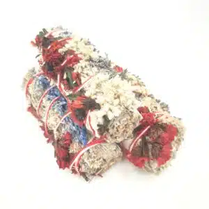 White Sage & Statice sinuata & Verbascum Smudge 12cm (3 x 30-40 grams)