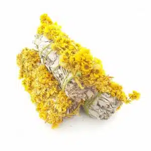 White Sage & Verbascum Yellow Smudge 12cm (3 x 20-30 grams)