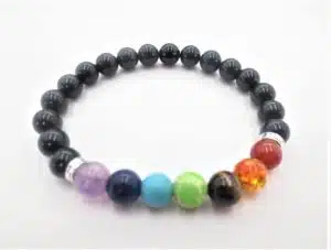 Wholesale 8mm bracelet-black-tourmaline-7-chakra