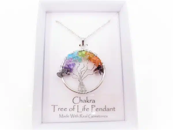 Wholesale Gemstone Tree of Life Pendants Chakra Necklace