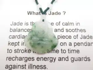 Wholesale - Jade Buddha necklace small green