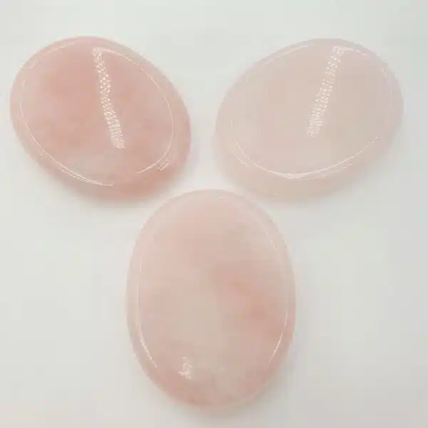 Wholesale - Massage and Meditation Gemstone Rose Quartz set (3 pieces)