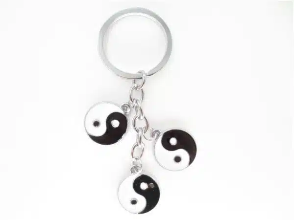 Yin yang 3 in 1 keyring set of 6