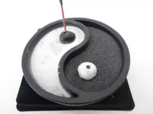 Yin Yang Incense Holder - Black