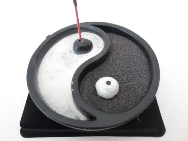 Yin Yang Incense Holder - Black