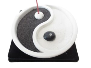 Yin Yang Incense Holder - White