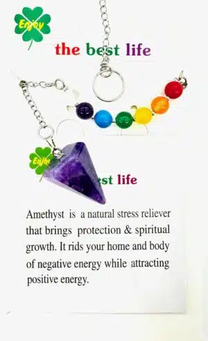 7 Chakra pendulum Amethyst