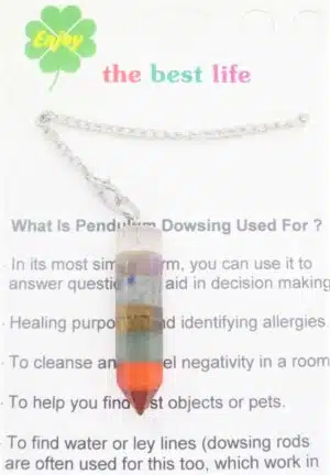 7 Chakra Pendulum Hexagonal